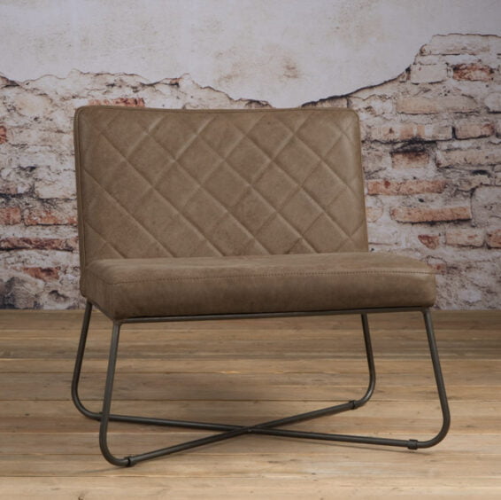 Tower Living Fauteuil 'Rodeo' - Leder Taupe