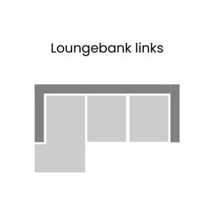 Loungebank 2 zits - links