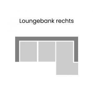 Loungebank 2.5 zits - rechts