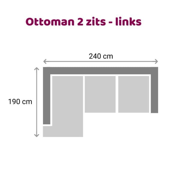Zitzz Leola Ottoman - 2-zits - links