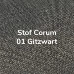 Stof Corum 01 Gitzwart
