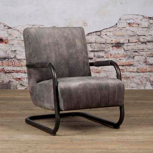 Tower Living Fauteuil Riva Stof Adore Antracite 29 Sfeerfoto