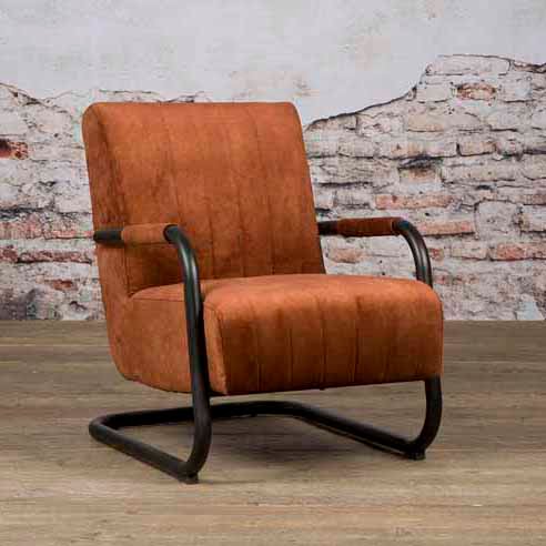 Tower Living Fauteuil Riva Stof Adore Copper 126 Sfeerfoto