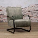 Tower Living Fauteuil Riva Stof Adore Green 17 Sfeerfoto