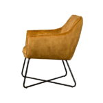 Tower Living Fauteuil Monte - Stof Adore 14 Yellow - Zijaanzicht