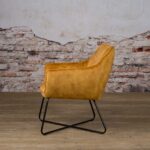 Tower Living Fauteuil Monte - Stof Adore 14 Yellow - Zijaanzicht - Sfeerfoto