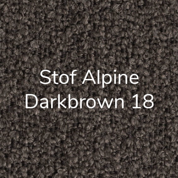 Stof Alpine Darkbrown 18