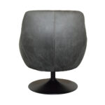 Fauteuil Azura - Eco Leer Bull 67 Anthracite - Achteraanzicht