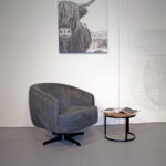 Fauteuil Macone - Eco-leer Bull 67 Anthracite - Sfeerfoto