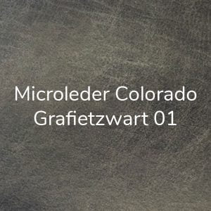 Microleder Colorado Grafietzwart 01