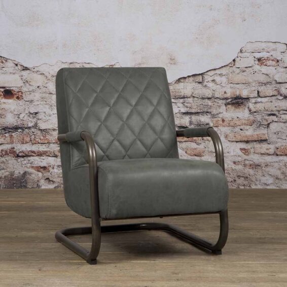 Tower-Living-Fauteuil-Civo-Leer-Bull-Anthracite-sfeerfoto