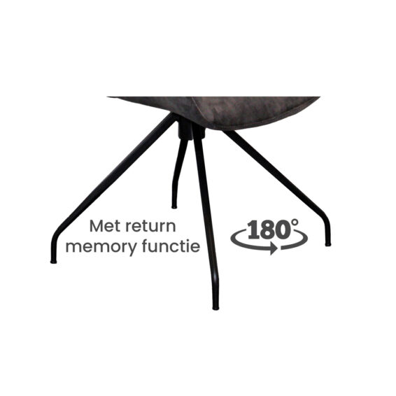 180° Draaibare Spinpoot Met Return Memory Functie (2)