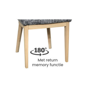 180° draaibare houten stoelpoot met return memory functie