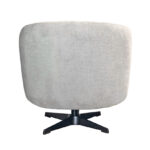 Fauteuil Macone - Stof Toch Ivory 02 Achteraanzicht