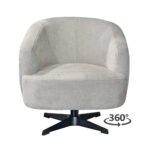 Fauteuil Macone - Stof Toch Ivory 02 Vooraanzicht 360.jpg