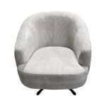Fauteuil Macone - Stof Toch Ivory 02 Vooraanzicht Boven